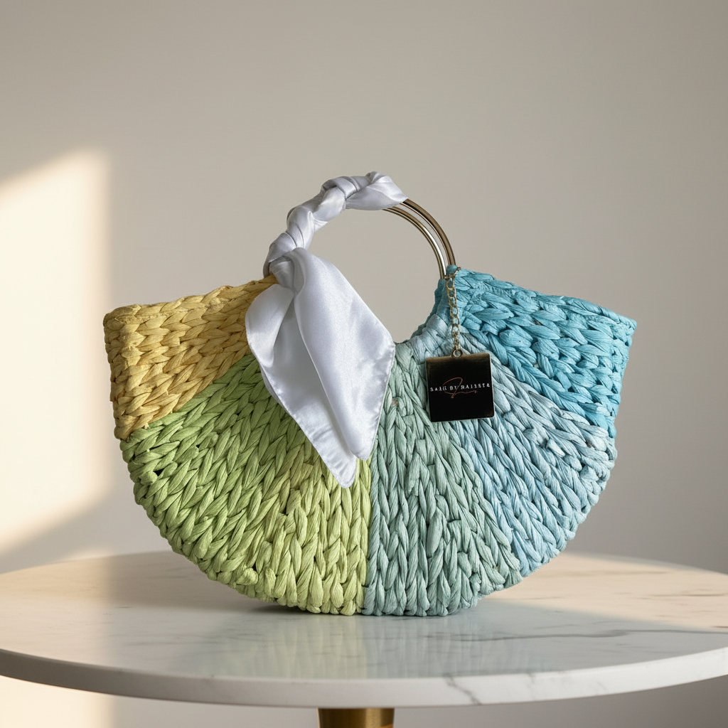 Blue Pastel Fan Bag - Table