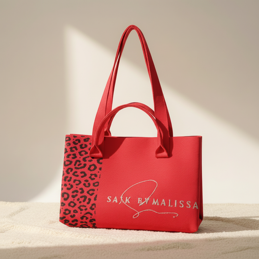 SAJK Cherry Knit Tote - Matched Styling